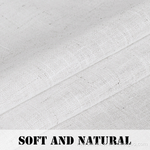 Natural Linen Flax Curtain Valance Small Window Curtain